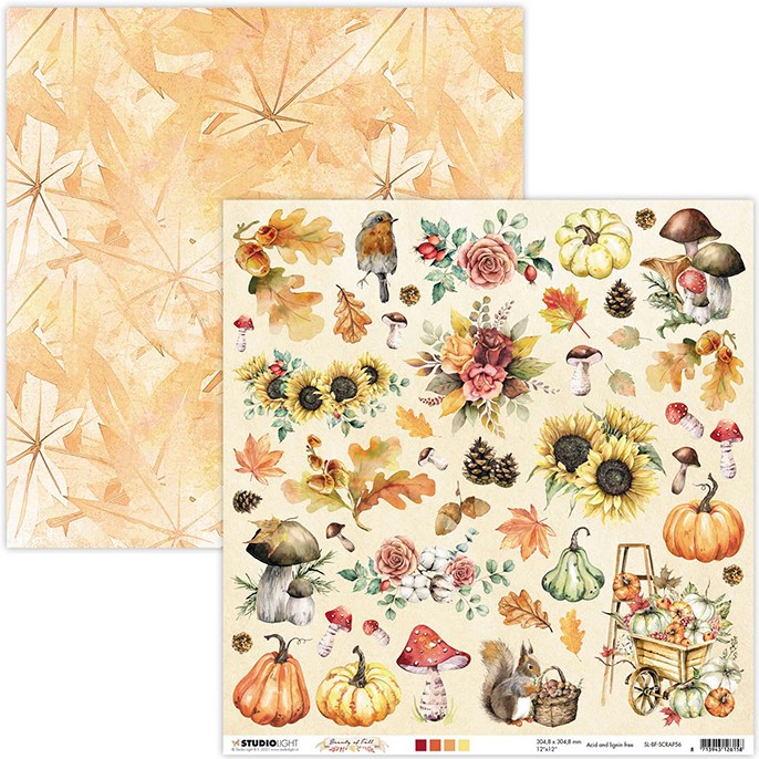 Studiolight - 12x12 - Beauty of Fall - SCRAP56 - Fall elements ...
