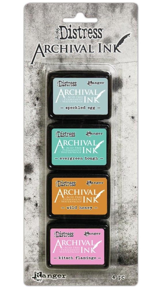 Ranger - Archival ink Pads - Mini - Tim Holtz Distress - Kit #4 ...